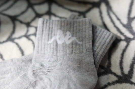 Grey Cushioned ‘72’ Quarter Socks