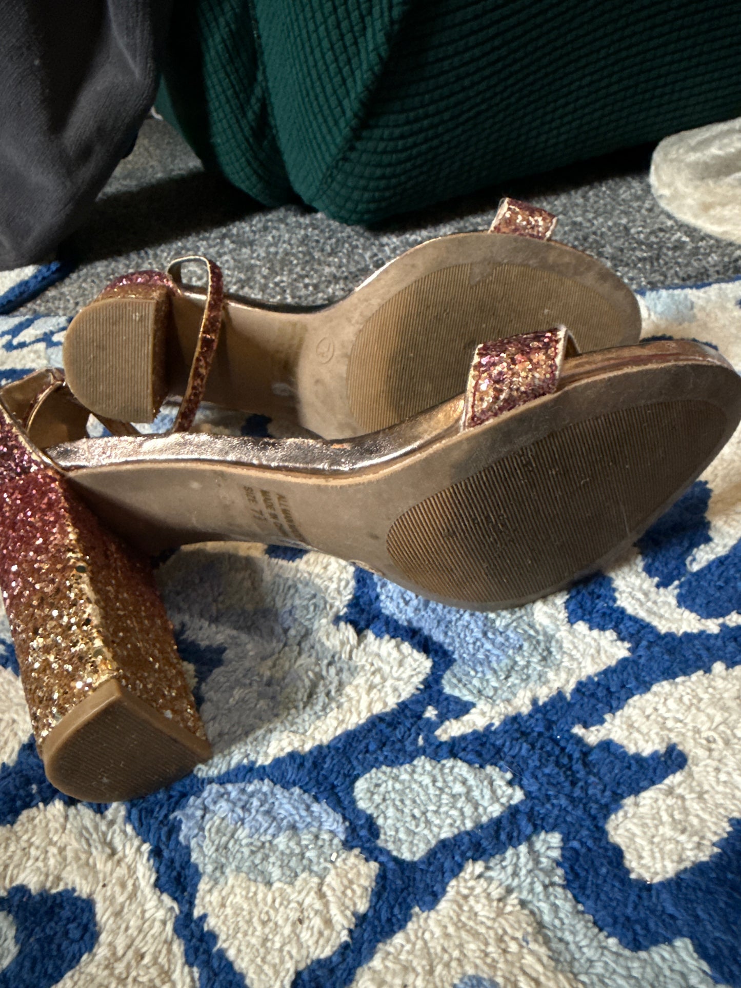 Pink & Gold Heels (Well Worn)