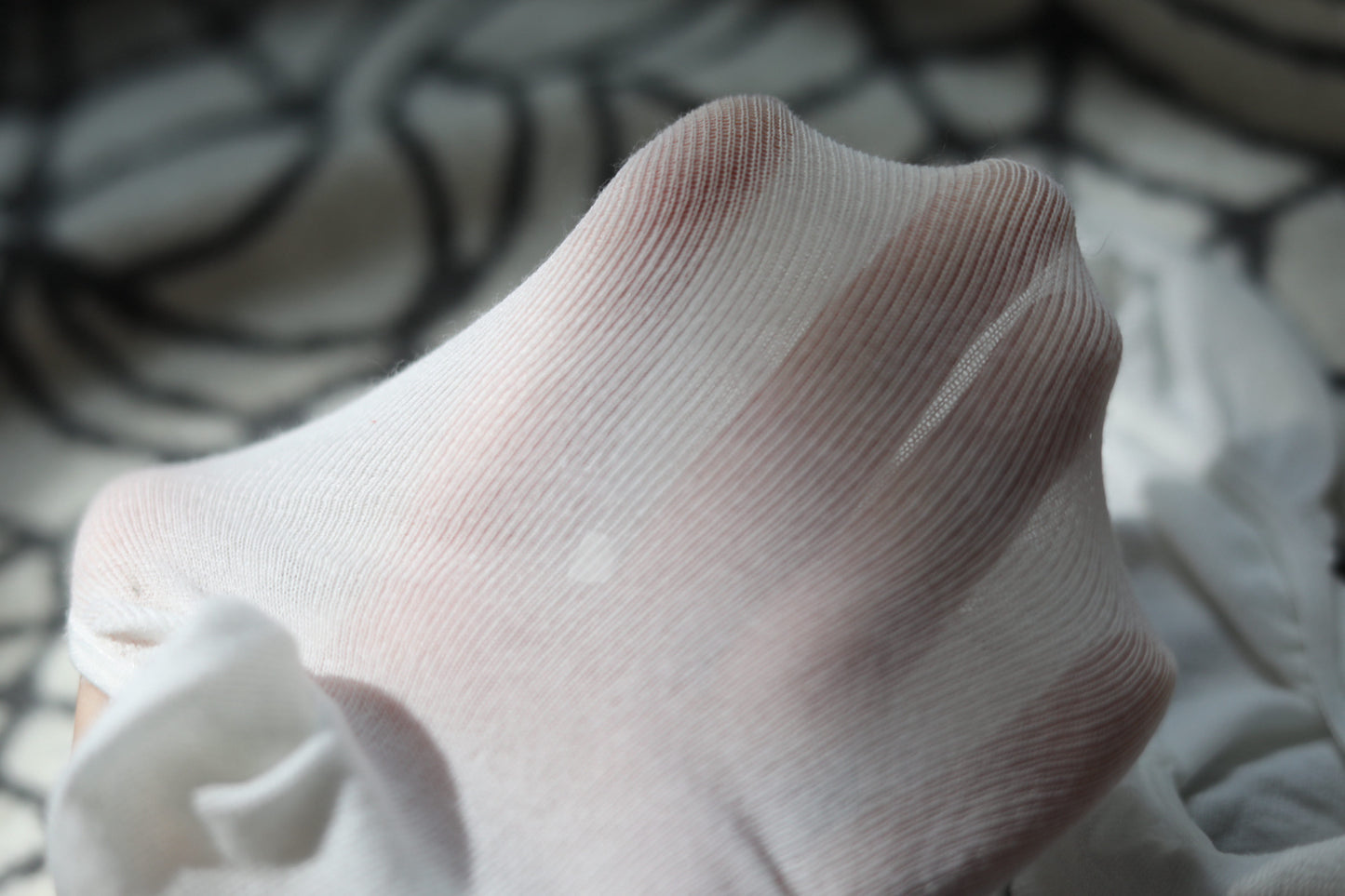 White ‘48’ No Show Socks