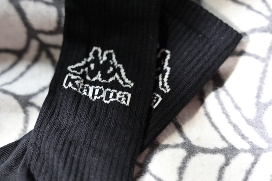Black K Logo ‘72’ Long Crew Socks