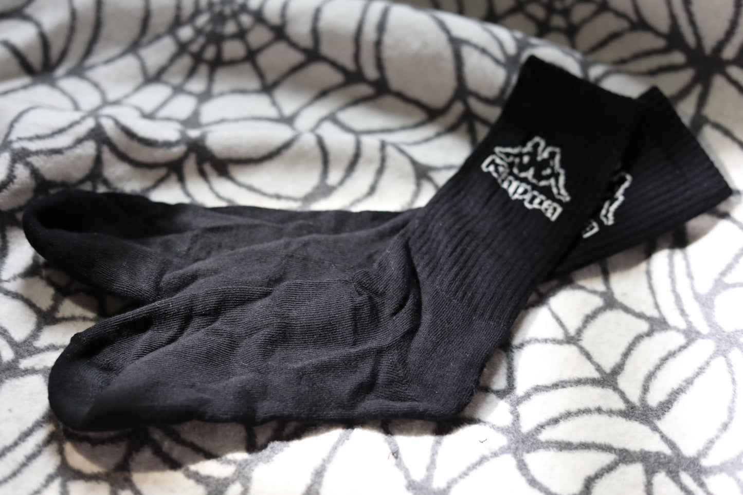 Black K Logo ‘72’ Long Crew Socks