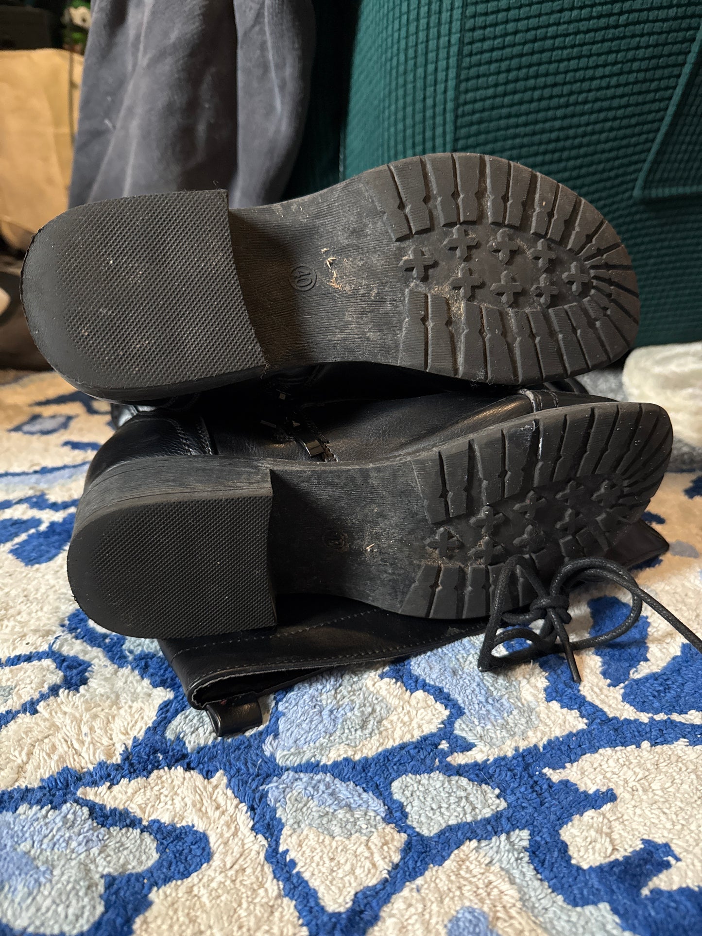 Knee High Laced Boots (Well Worn)