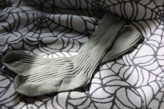 Sage Green ‘72’ Long Crew Socks