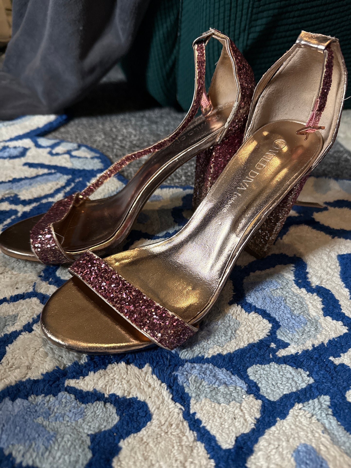 Pink & Gold Heels (Well Worn)