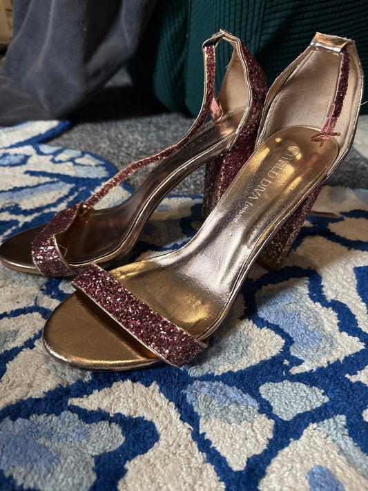 Pink & Gold Heels (Well Worn)