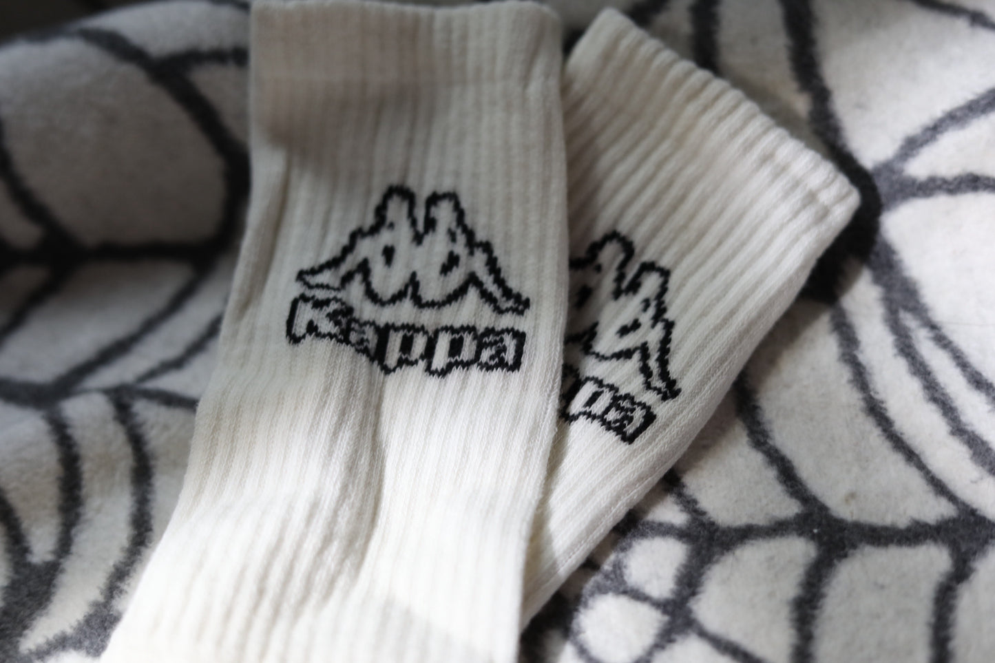 White K Logo ‘72’ Long Crew Socks