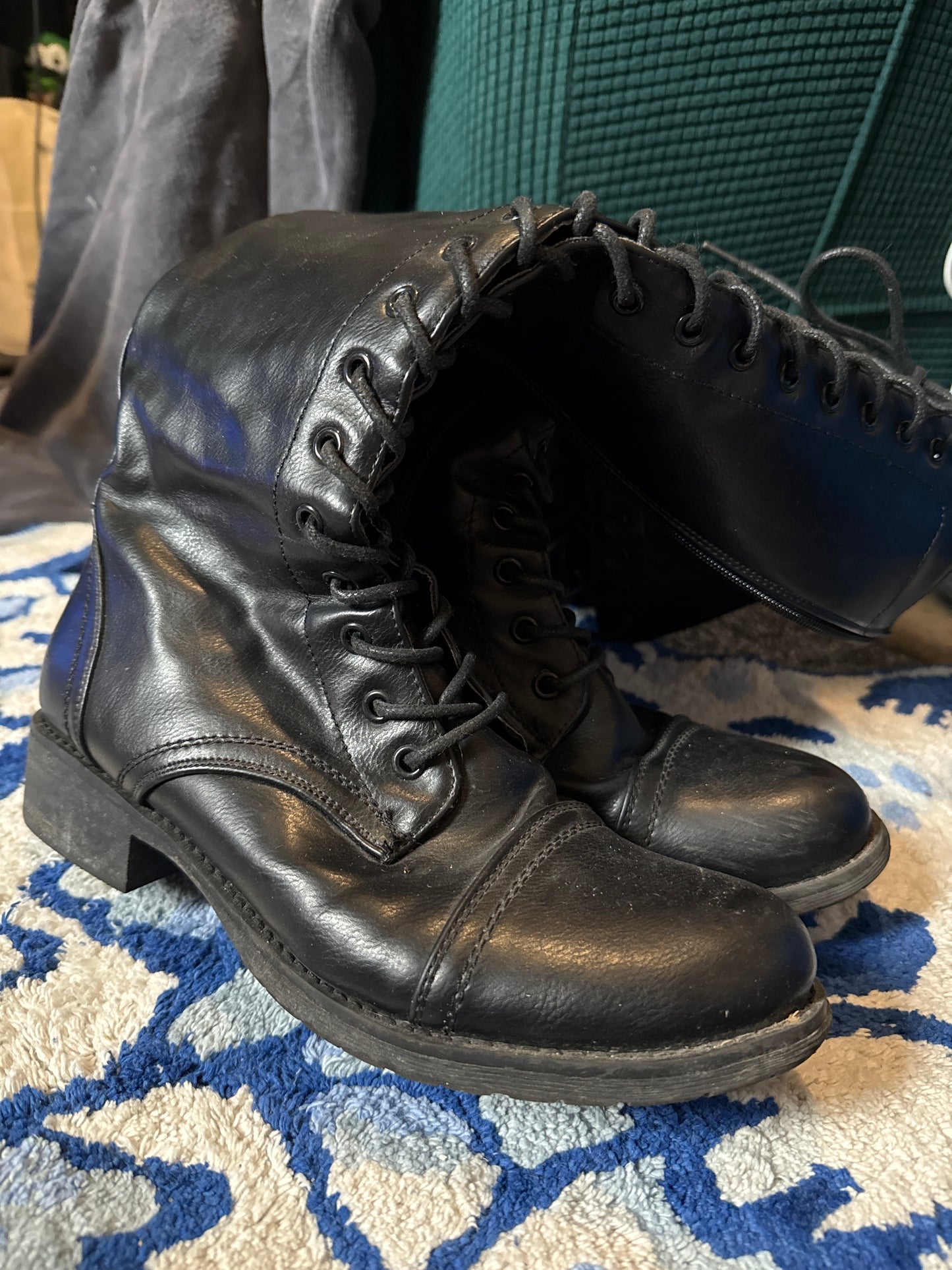 Knee High Laced Boots (Well Worn)