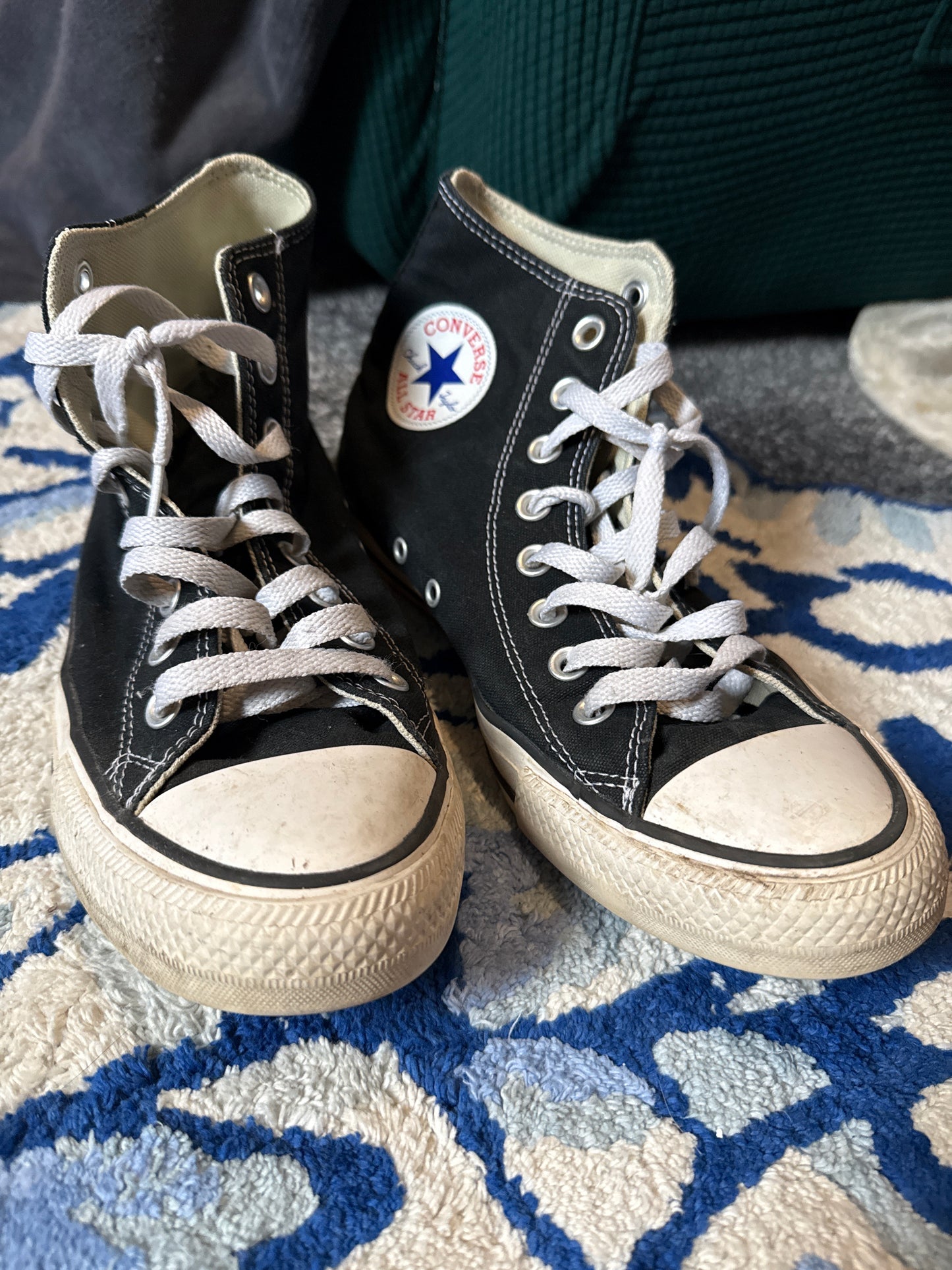 High Top Converse Black (Worn)