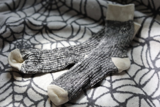 Grey K Logo ‘72’ Long Crew Socks
