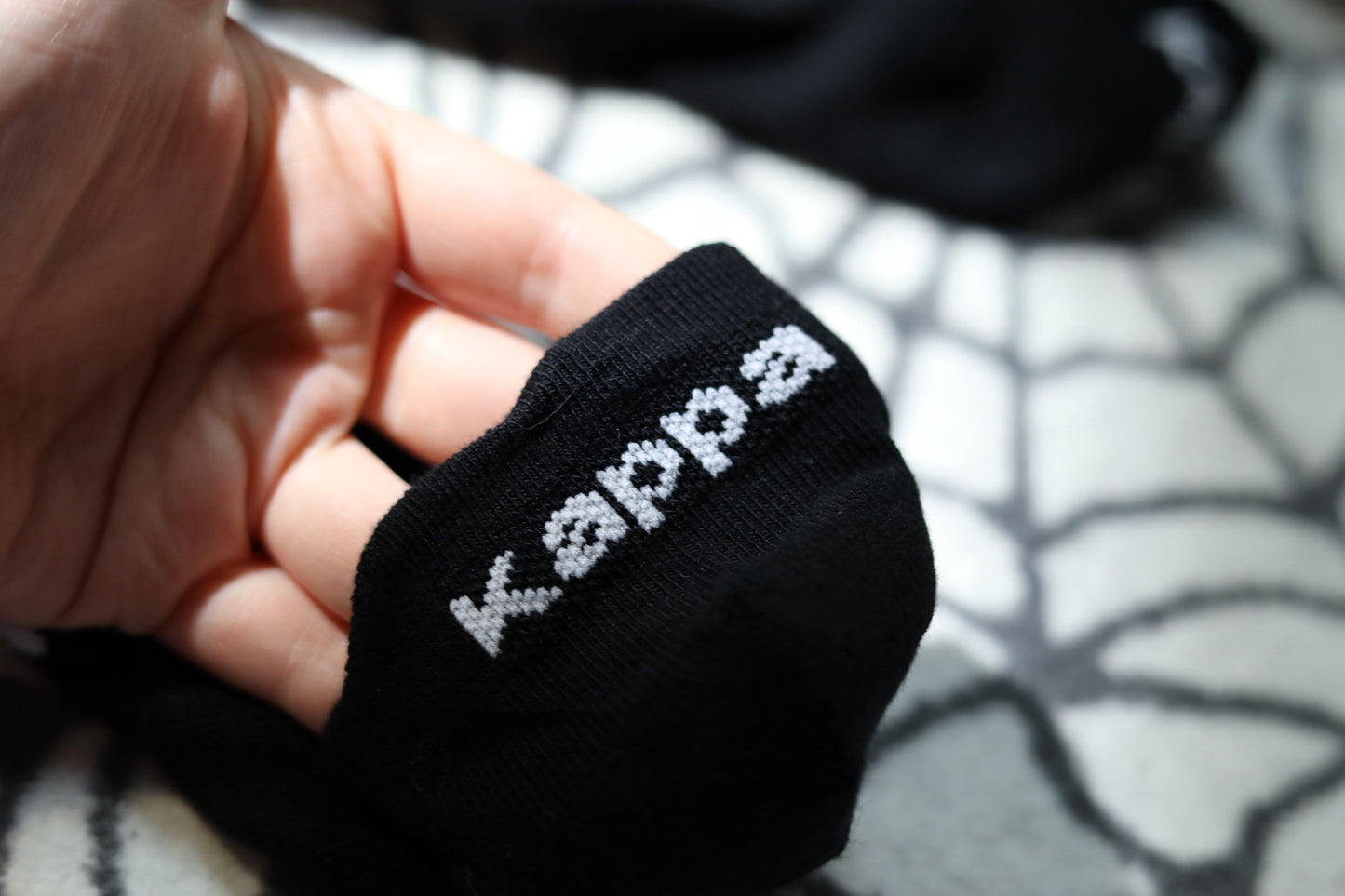 Black K Logo ‘72’ Trainer Socks