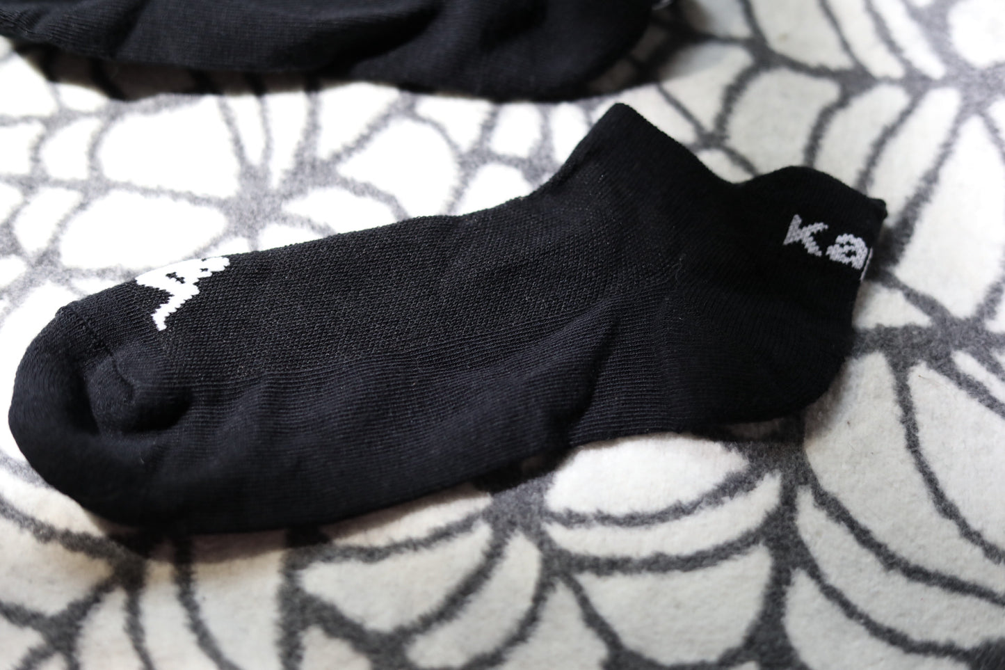 Black K Logo ‘72’ Trainer Socks